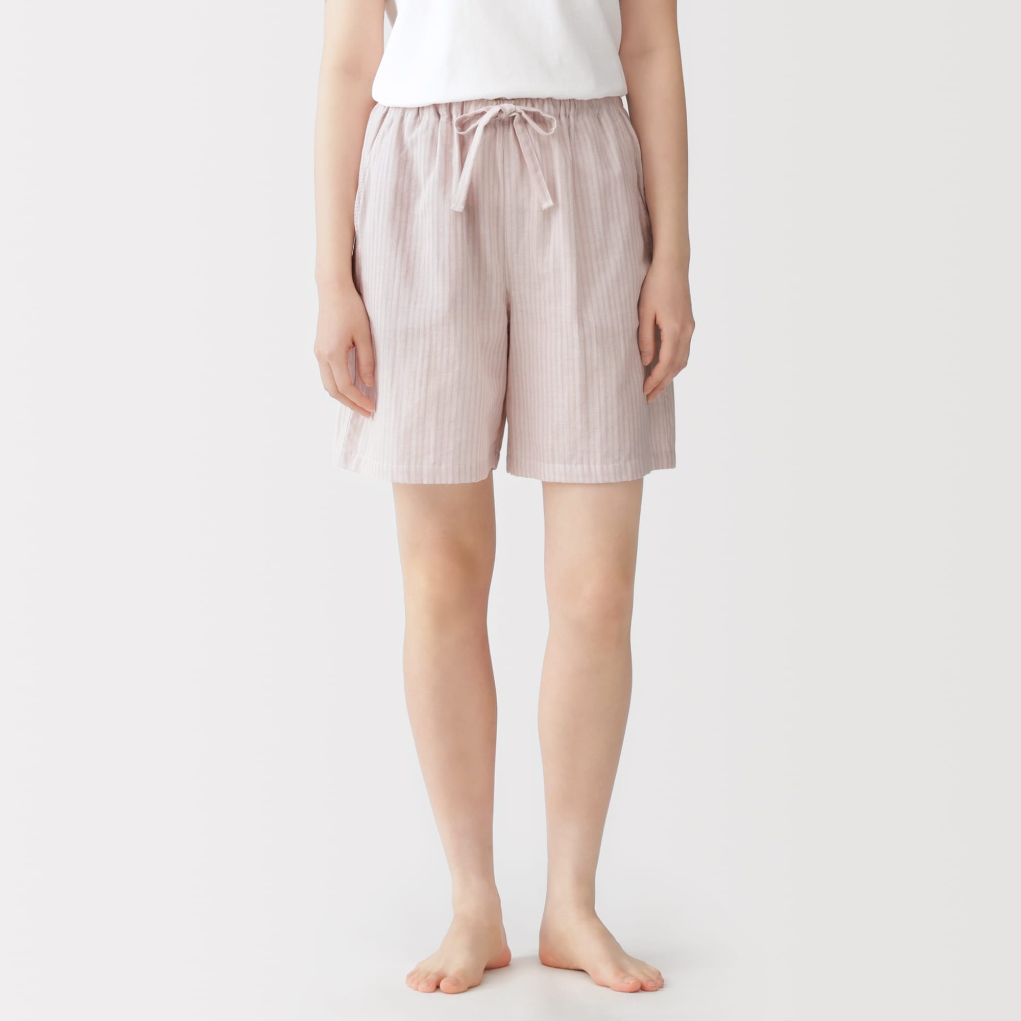 婦人　薄手ガーゼ　ハーフパンツ