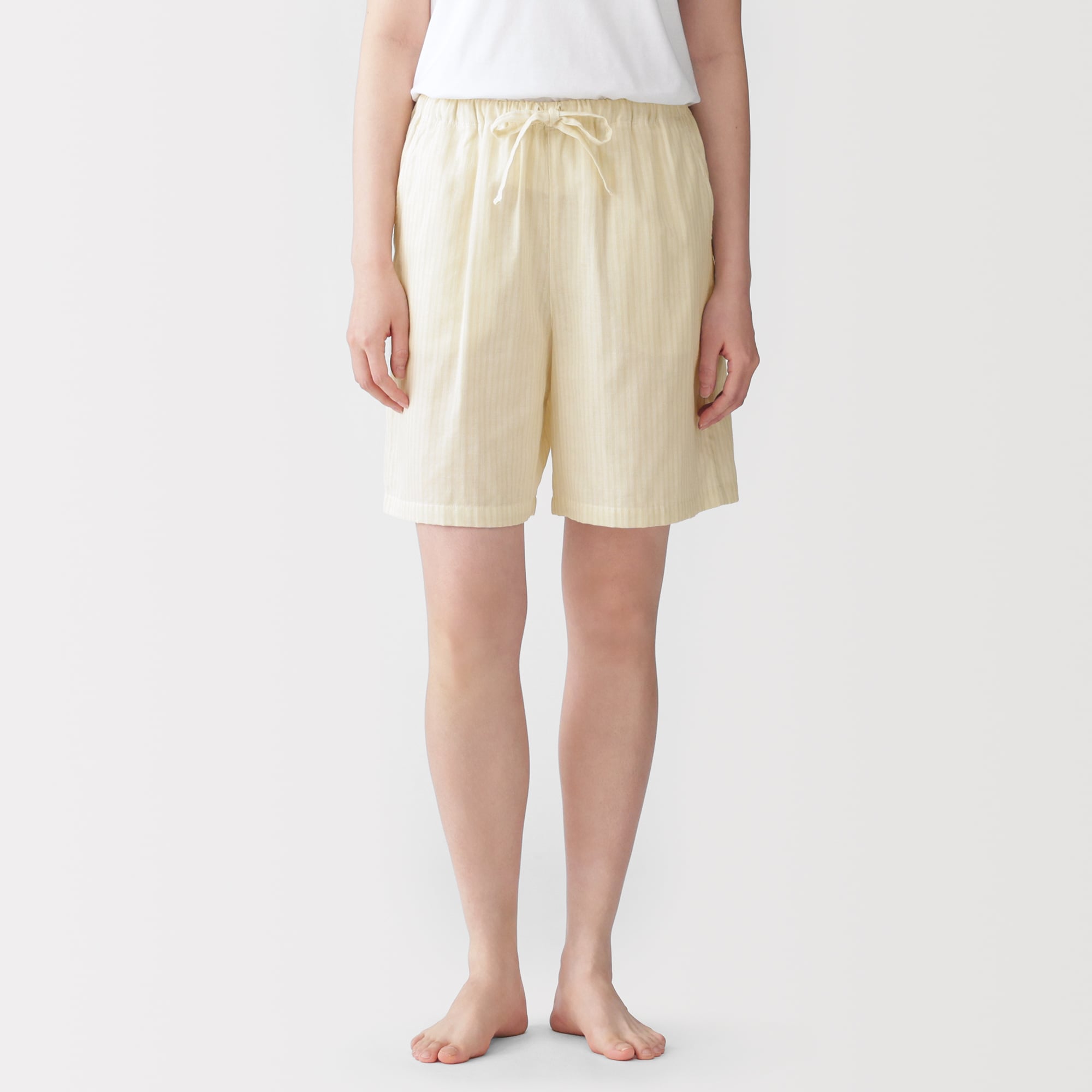 婦人　薄手ガーゼ　ハーフパンツ