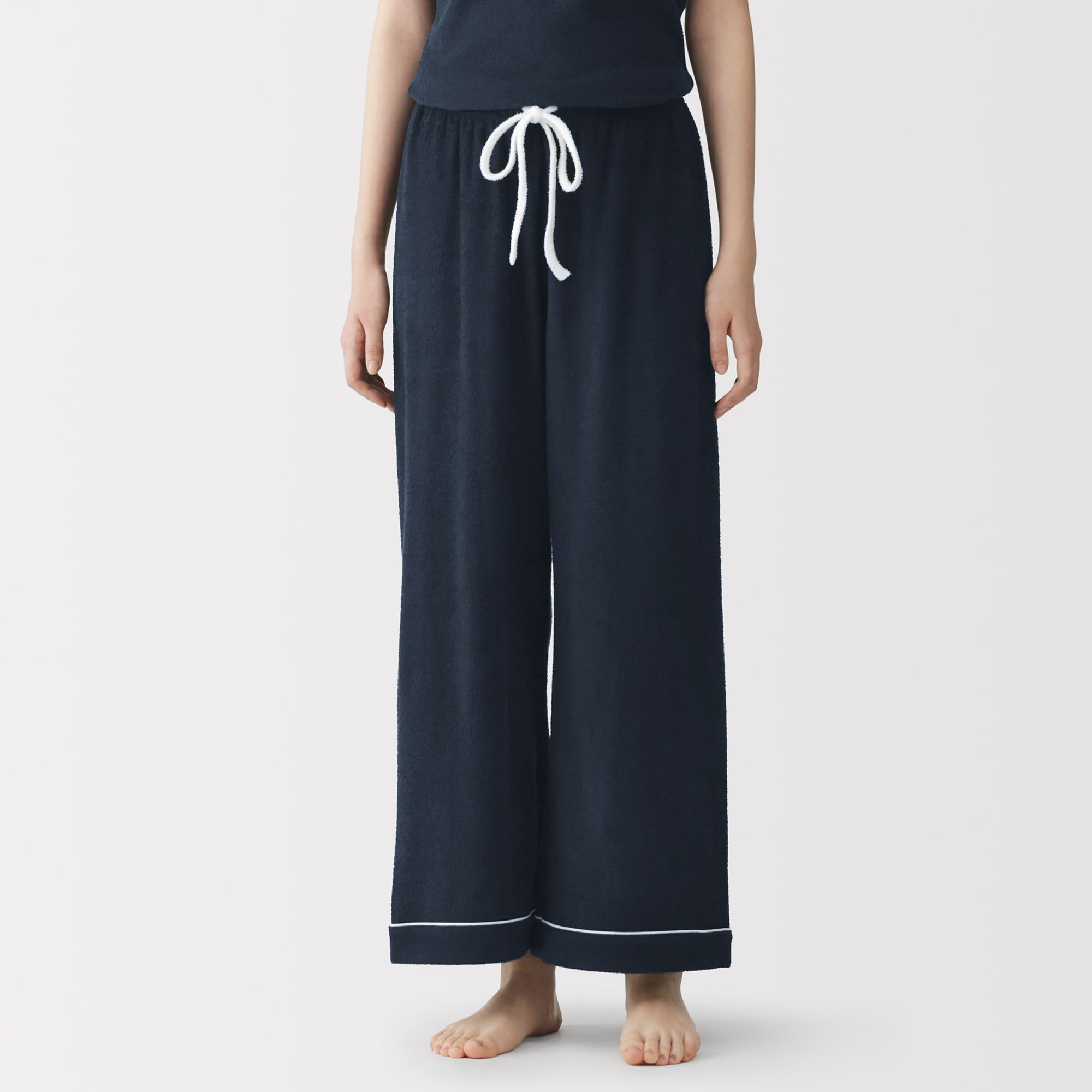 婦人 着るタオル 両面パイル ロングパンツ | 無印良品