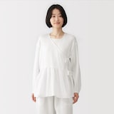 婦人　楊柳ガーゼ　ショートカーディガン