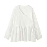 婦人　楊柳ガーゼ　ショートカーディガン