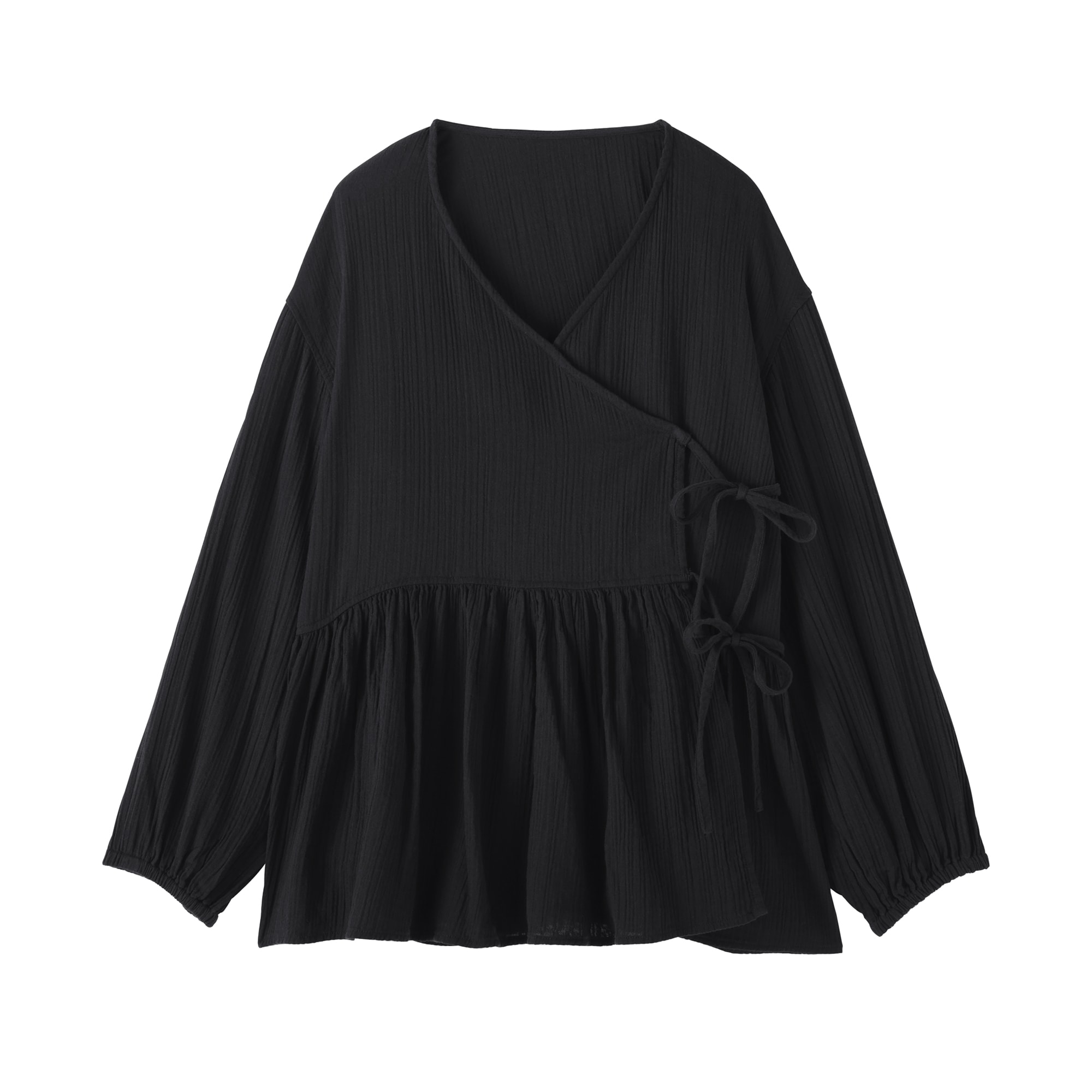 婦人　楊柳ガーゼ　ショートカーディガン