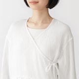 婦人　楊柳ガーゼ　ショートカーディガン