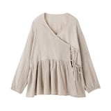 婦人　楊柳ガーゼ　ショートカーディガン