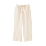 婦人　ざっくり編んだ　ロングパンツ