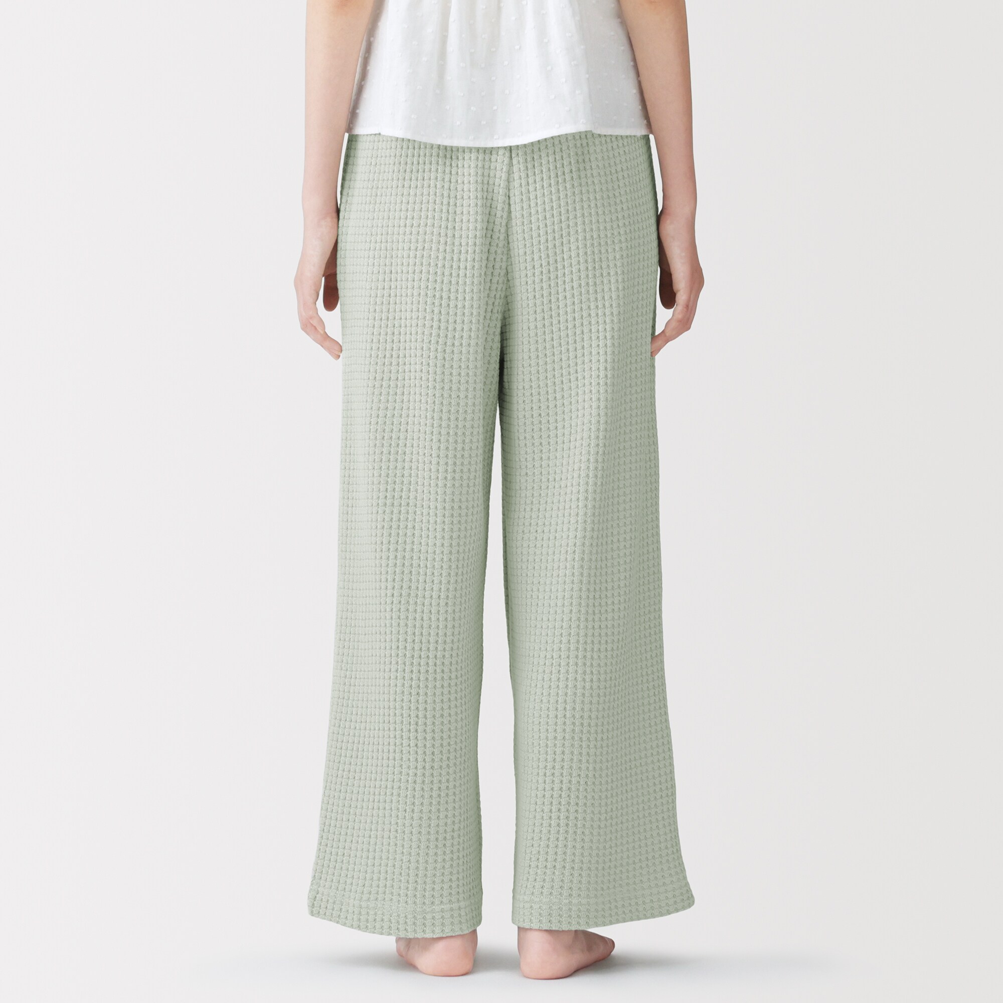 婦人 ざっくり編んだ ロングパンツ | 無印良品