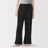 婦人　ざっくり編んだ　ロングパンツ