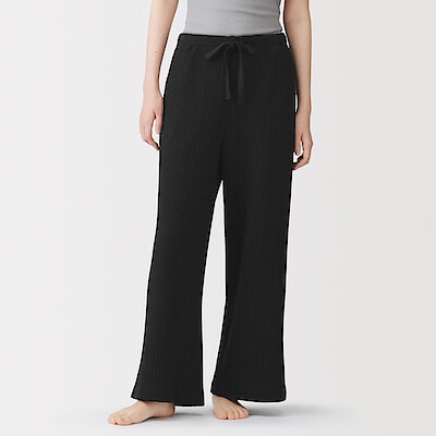 【１２月上旬発売予定】婦人　ざっくり編んだ　ロングパンツ