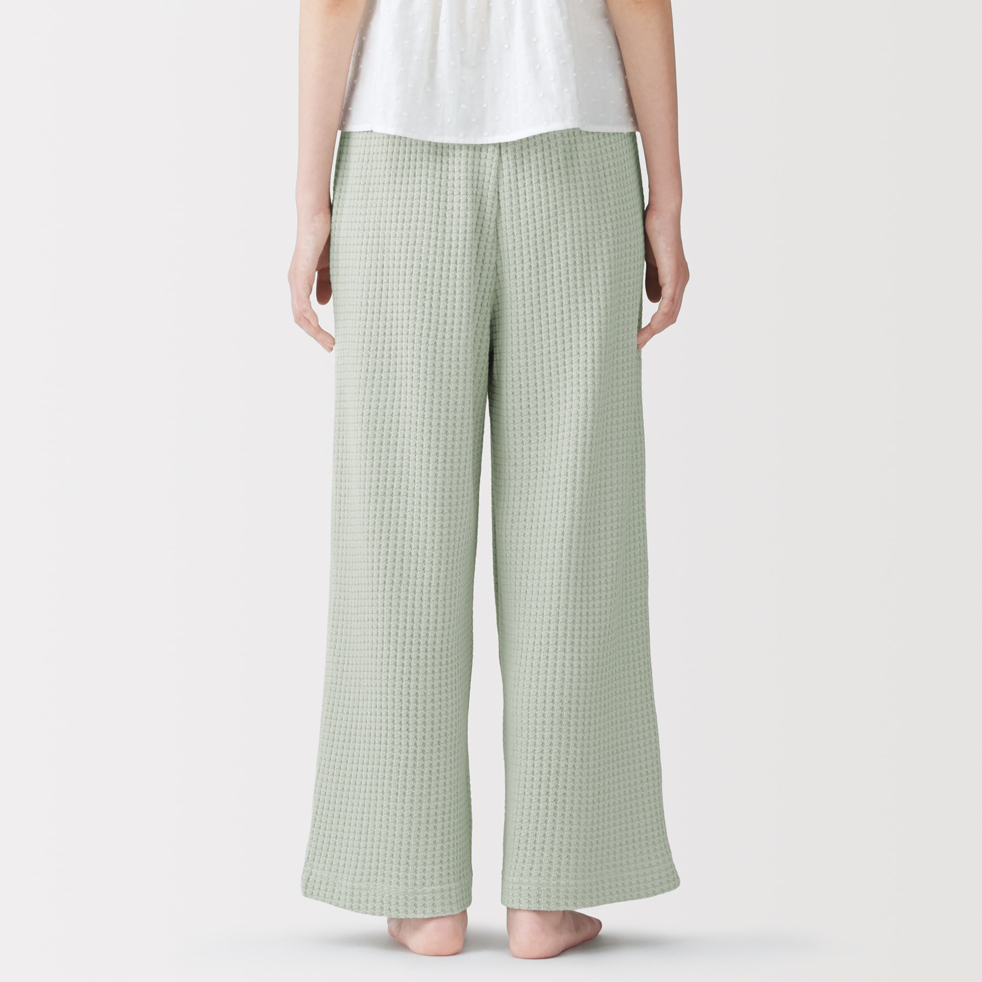 婦人 ざっくり編んだ ロングパンツ | 無印良品