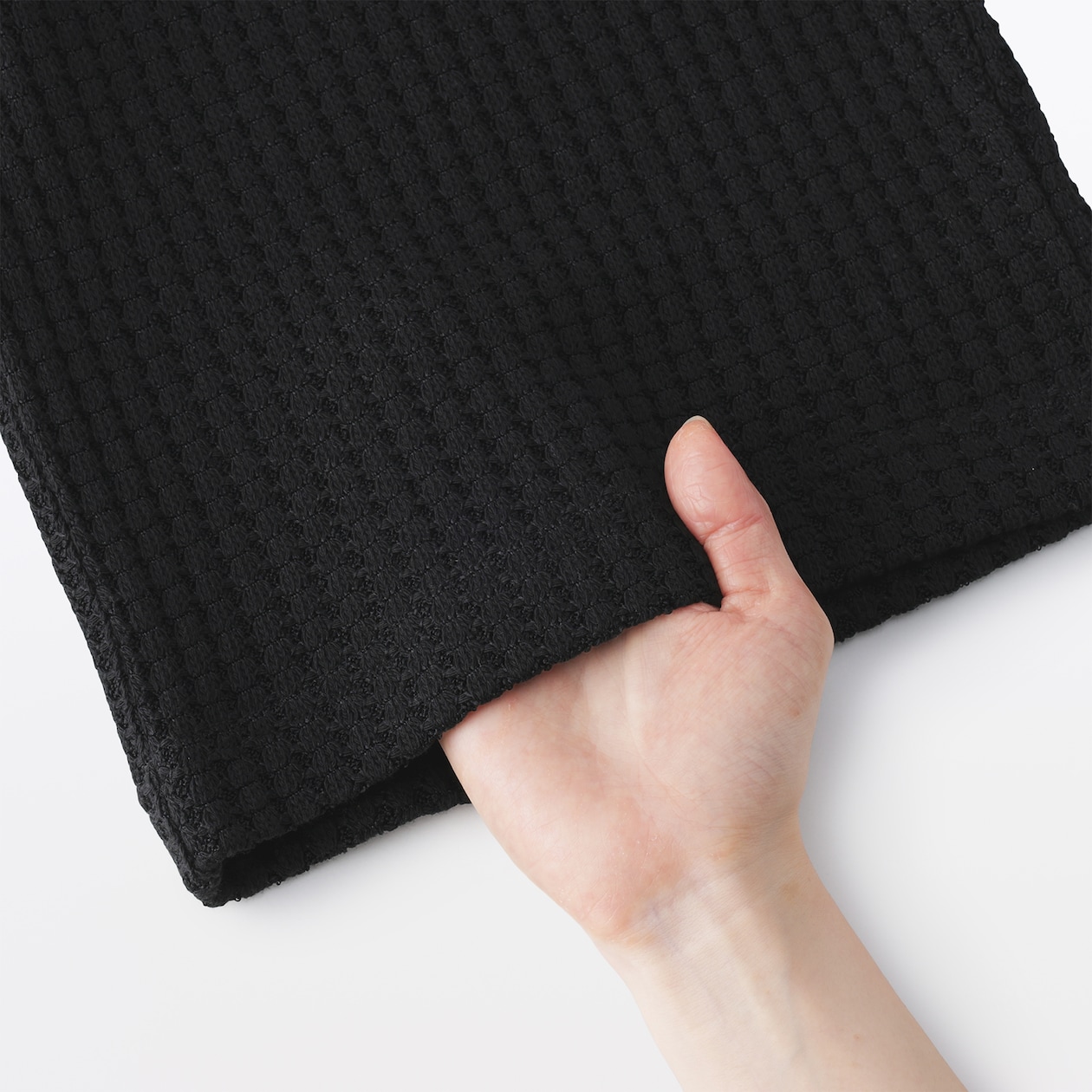 婦人　ざっくり編んだ　ロングパンツ