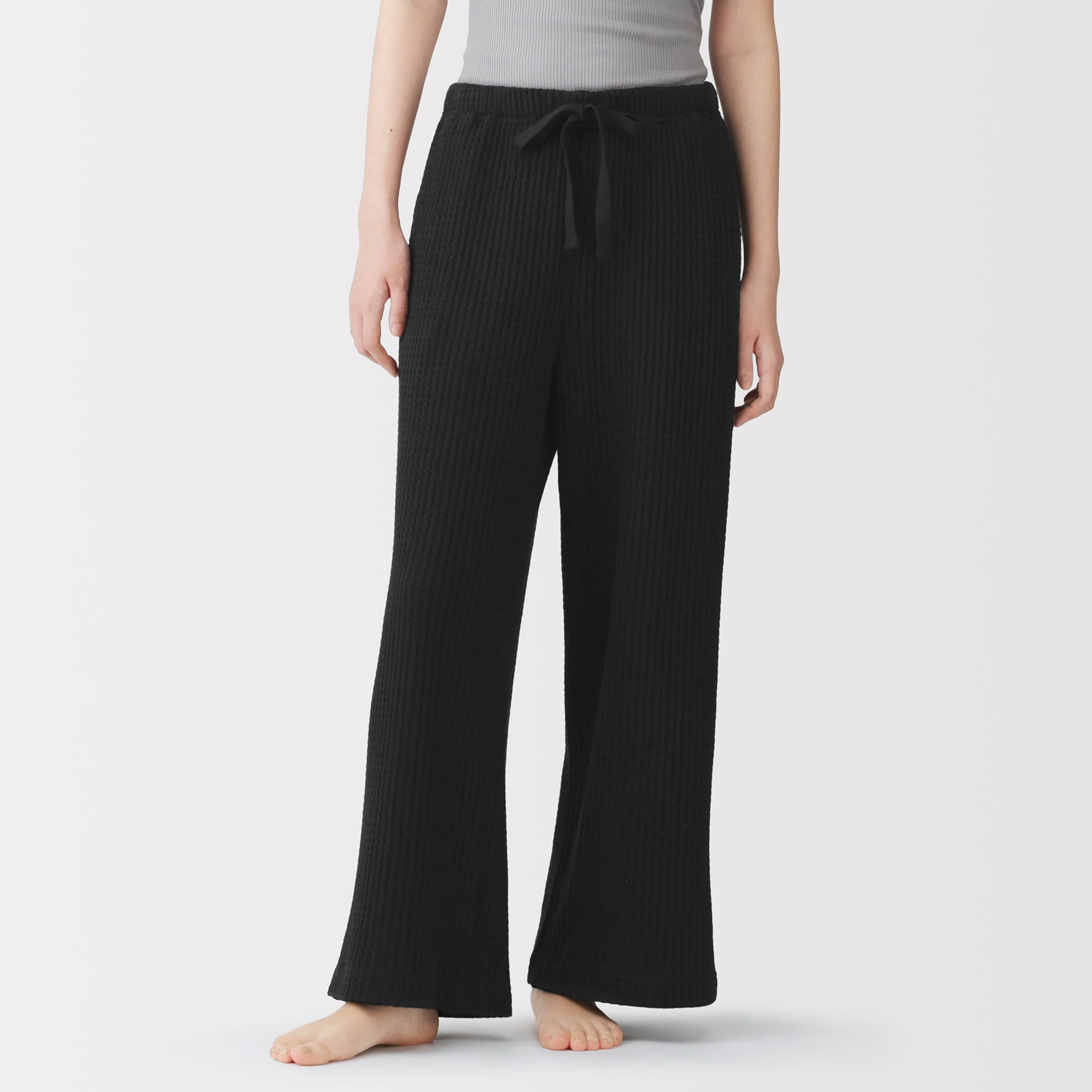 婦人 ざっくり編んだ ロングパンツ | 無印良品