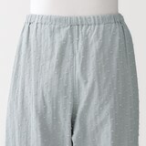 婦人　二重ガーゼ　ドットドビー　長袖パジャマ