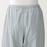 婦人　二重ガーゼ　ドットドビー　長袖パジャマ