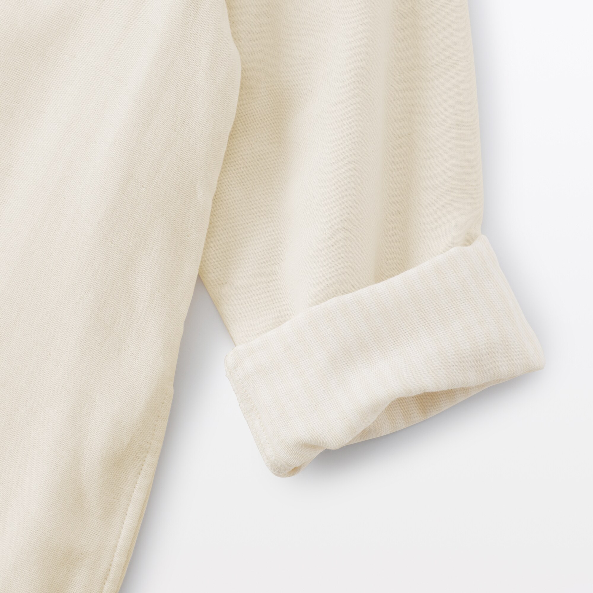 婦人　四重ガーゼ　長袖ワンピース