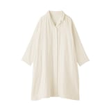 婦人　四重ガーゼ　長袖ワンピース