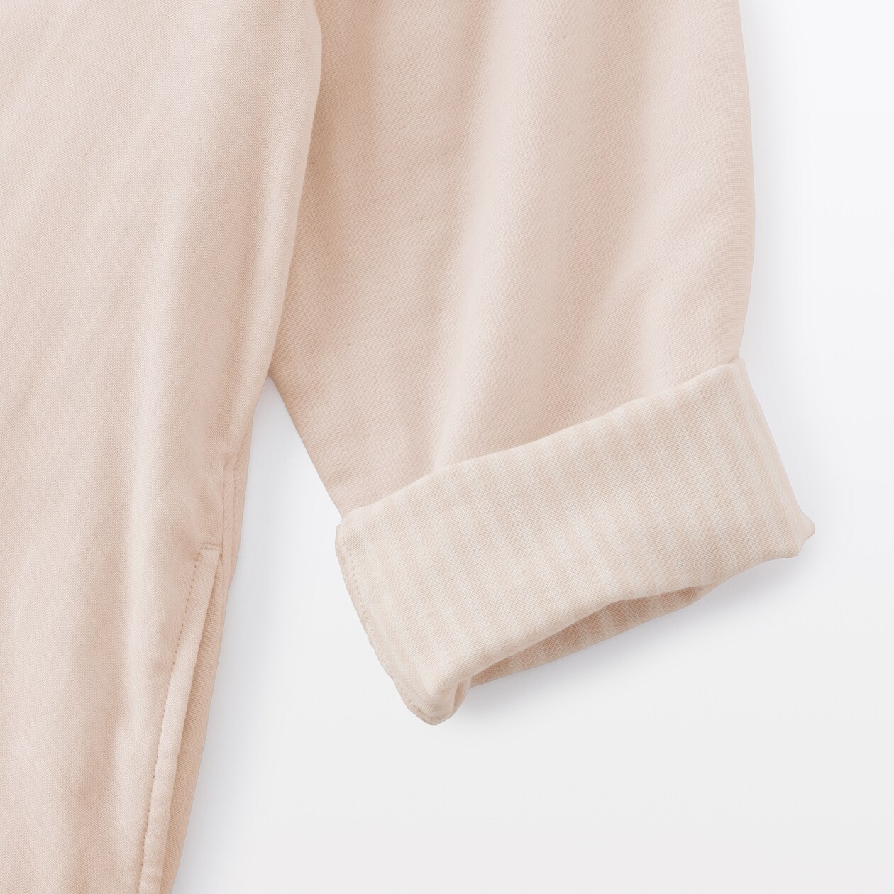 婦人　四重ガーゼ　長袖ワンピース