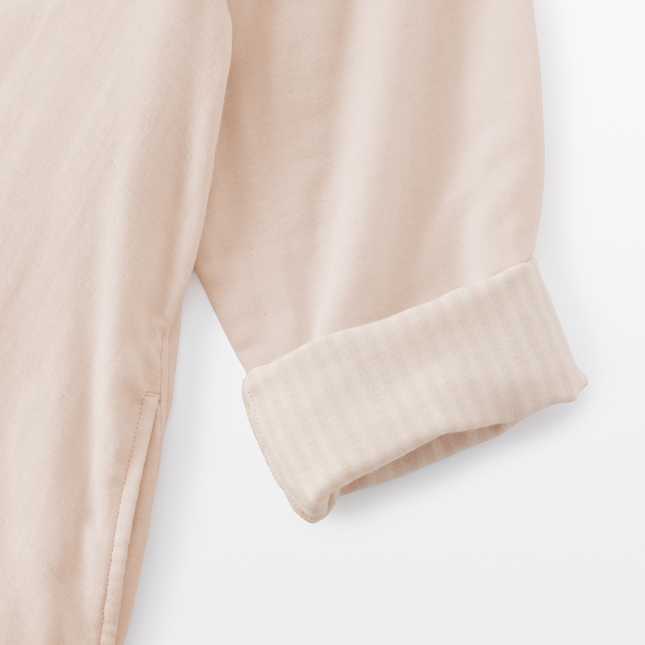 婦人　四重ガーゼ　長袖ワンピース