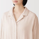 婦人　四重ガーゼ　長袖ワンピース