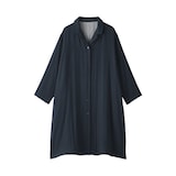 婦人　四重ガーゼ　長袖ワンピース