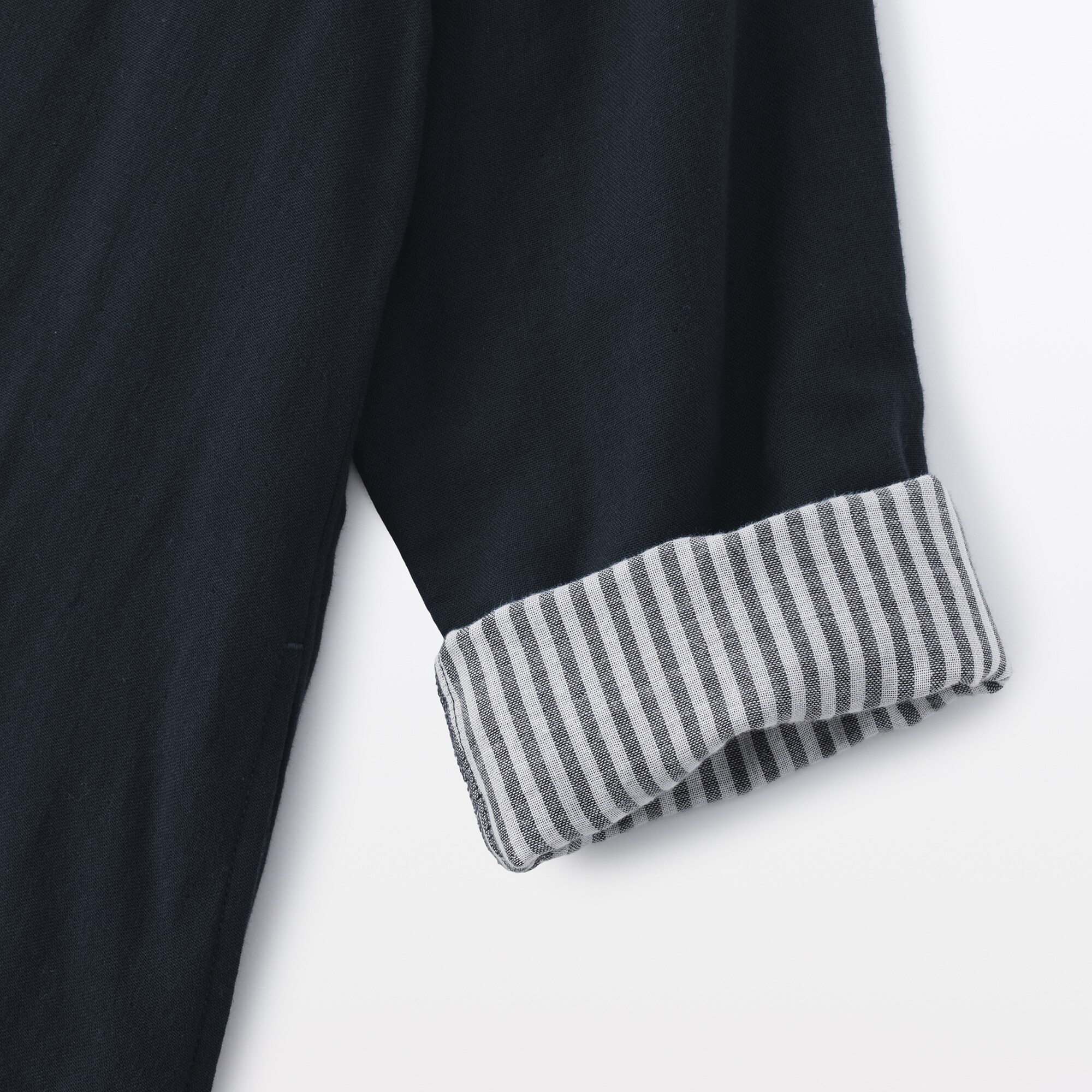 婦人　四重ガーゼ　長袖ワンピース