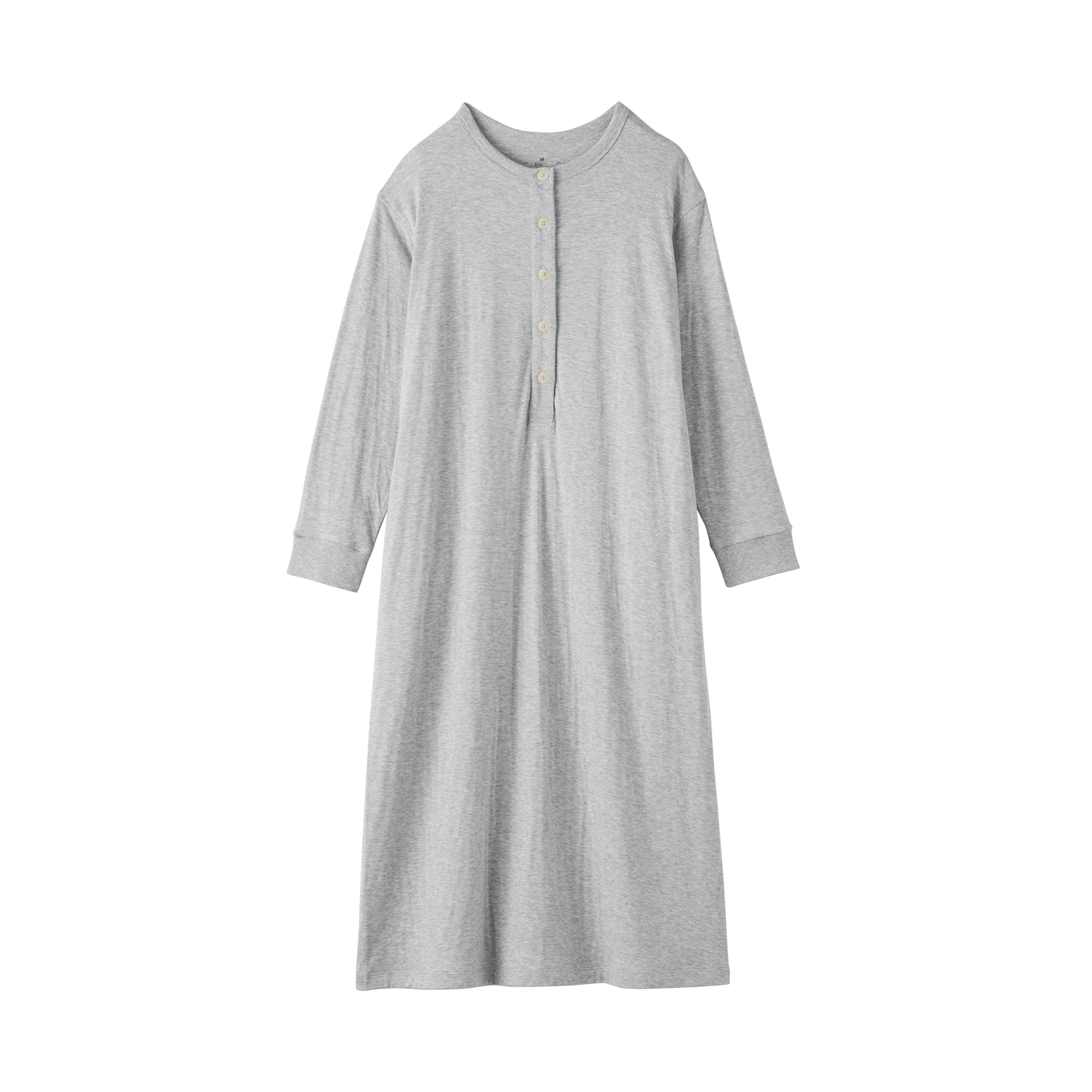 婦人　なめらか　接結　長袖ワンピース