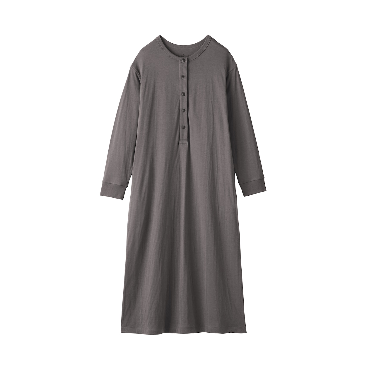 婦人　なめらか　接結　長袖ワンピース