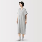 婦人　着るタオル　両面パイル　半袖ワンピース