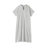 婦人　着るタオル　両面パイル　半袖ワンピース