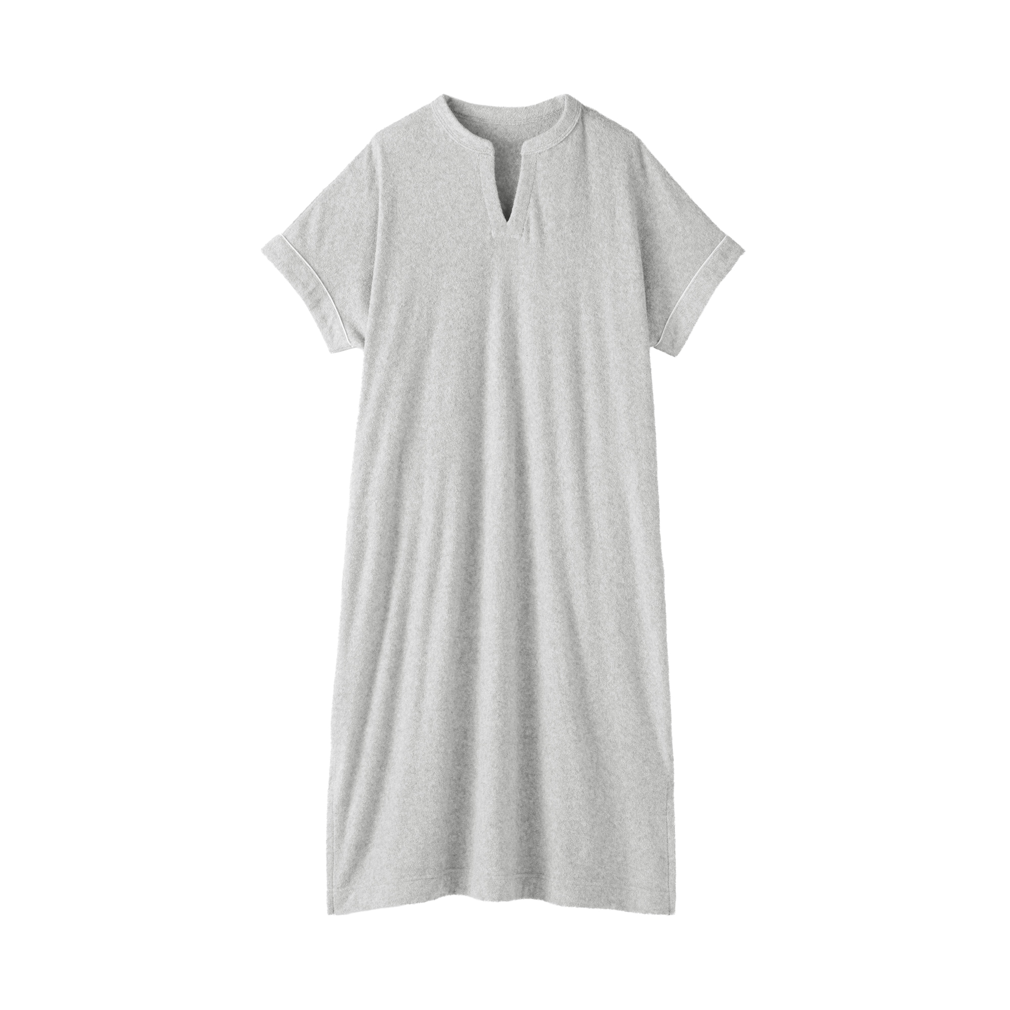 婦人　着るタオル　両面パイル　半袖ワンピース