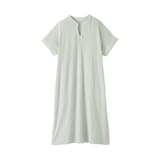 婦人　着るタオル　両面パイル　半袖ワンピース