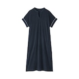 婦人　着るタオル　両面パイル　半袖ワンピース