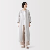 婦人　楊柳ガーゼ　五分袖ワンピース