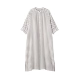 婦人　楊柳ガーゼ　五分袖ワンピース