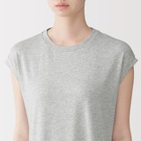 婦人　なめらか　涼感　フレンチスリーブワンピース