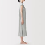 婦人　なめらか　涼感　フレンチスリーブワンピース