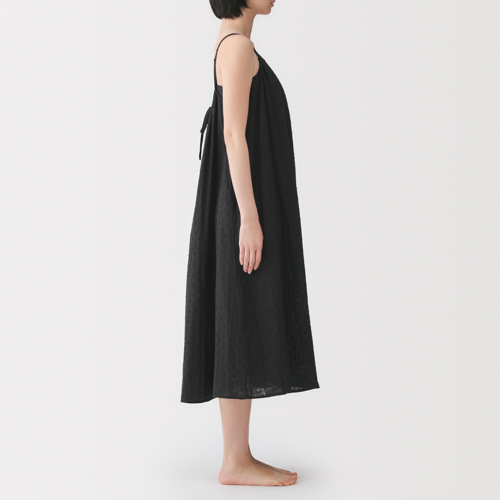 婦人 二重ガーゼ ドットドビー キャミワンピース | 無印良品