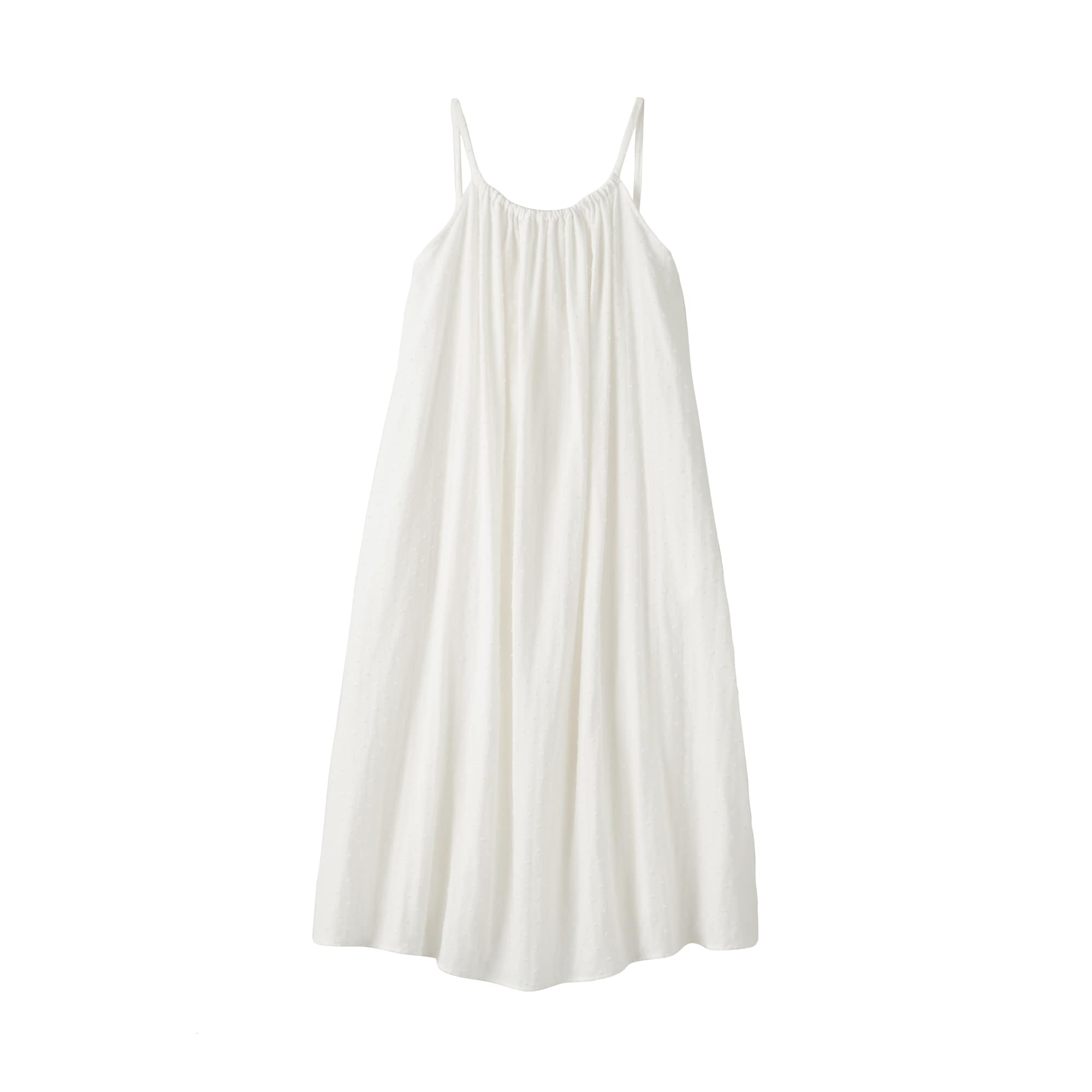 婦人　二重ガーゼ　ドットドビー　キャミワンピース