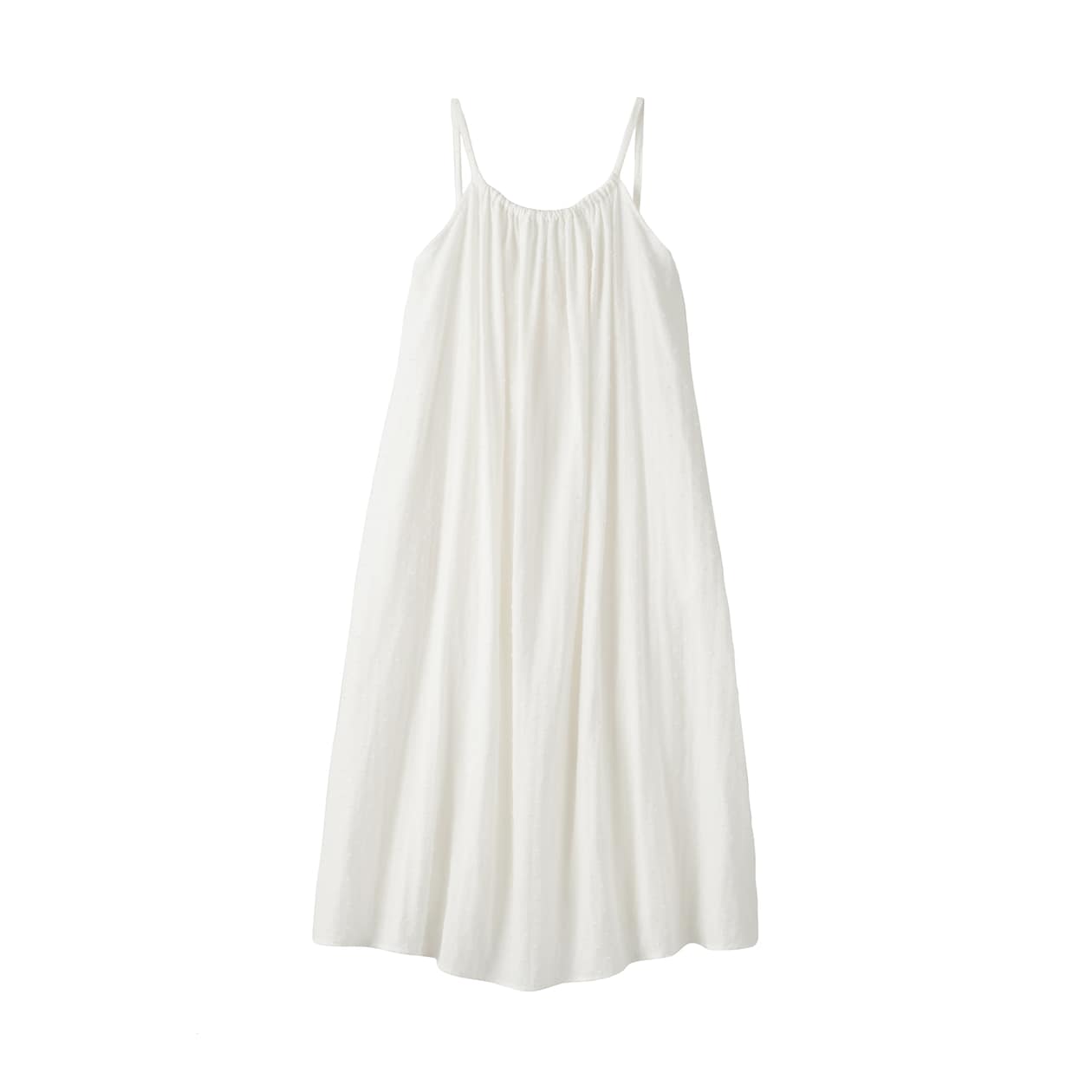 婦人　二重ガーゼ　ドットドビー　キャミワンピース