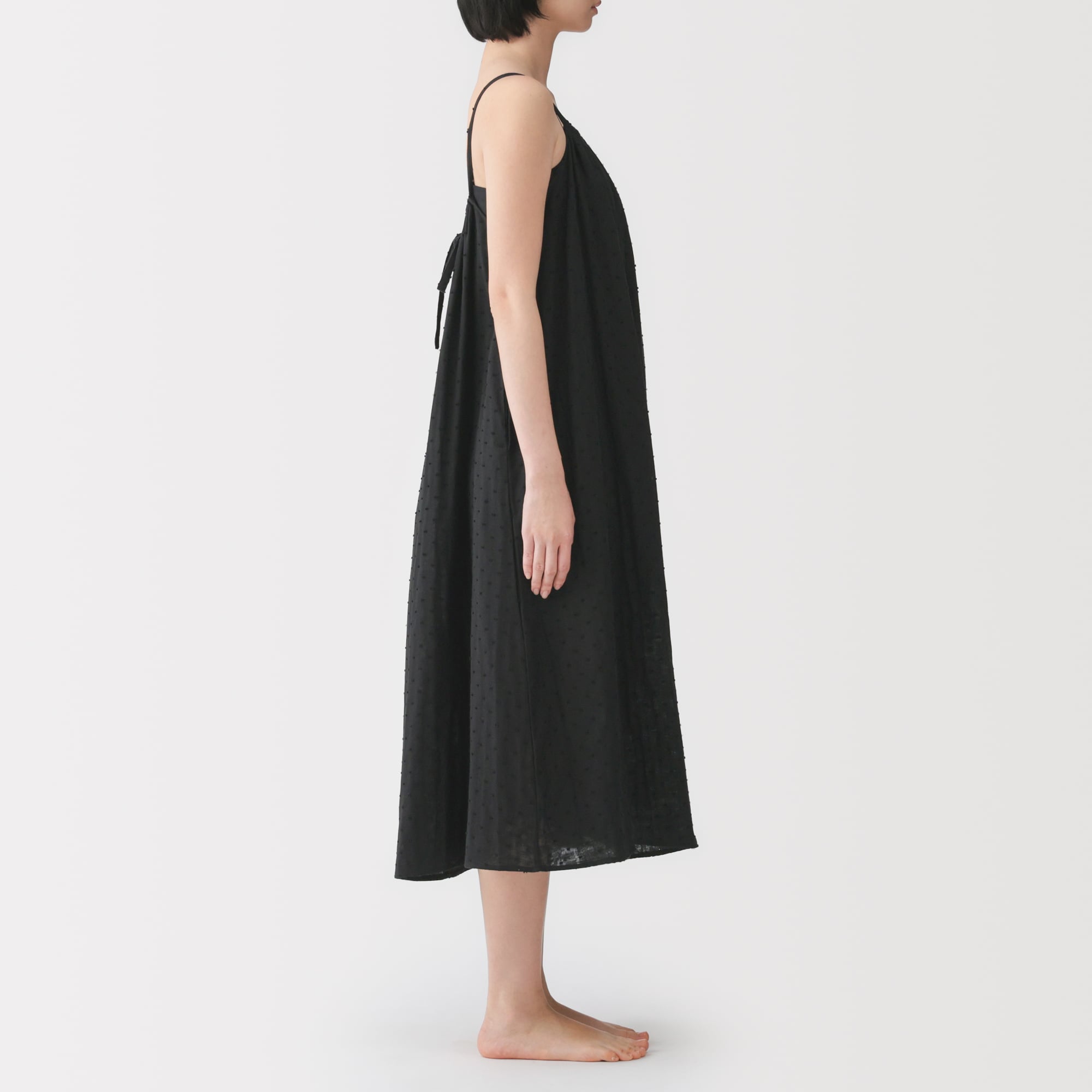 婦人 二重ガーゼ ドットドビー キャミワンピース | 無印良品
