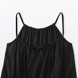 婦人　二重ガーゼ　ドットドビー　キャミワンピース