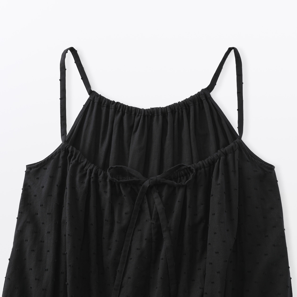 婦人　二重ガーゼ　ドットドビー　キャミワンピース