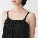 婦人　二重ガーゼ　ドットドビー　キャミワンピース