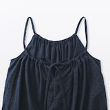 婦人　二重ガーゼ　ドットドビー　キャミワンピース