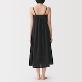 婦人　二重ガーゼ　ドットドビー　キャミワンピース