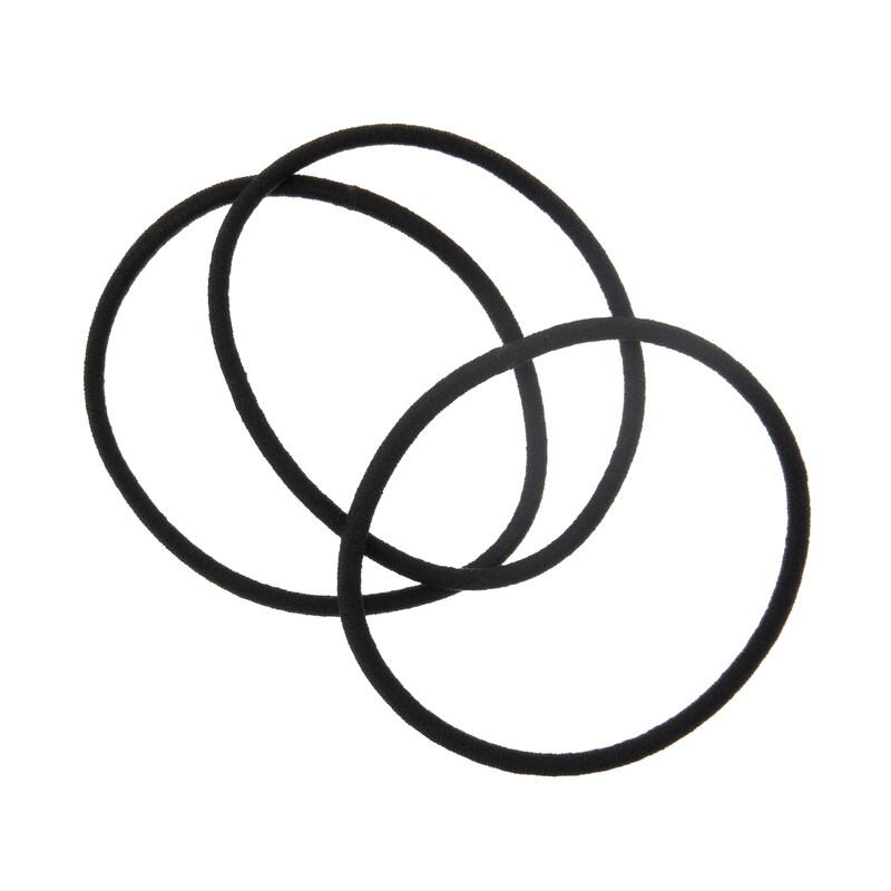 ヘアゴムリング・細・黒 | 無印良品 