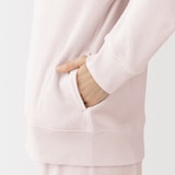 婦人　着るタオル　両面パイル　長袖ジップパーカー