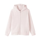 婦人　着るタオル　両面パイル　長袖ジップパーカー