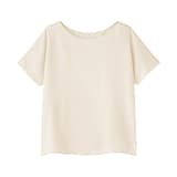 婦人　なめらかサテン　半袖プルオーバー