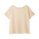 婦人　なめらかサテン　半袖プルオーバー