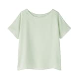 婦人　なめらかサテン　半袖プルオーバー